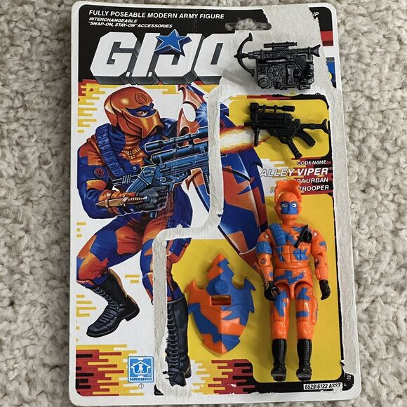 Alley Viper Cobra Assault Trooper 100% Complete w/ Cardback 1988 G.I. Joe Hasbro
